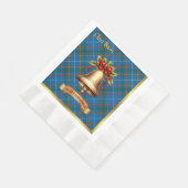 Bain Gepersonaliseerde Tartan Kerstmis Servet (Hoek)