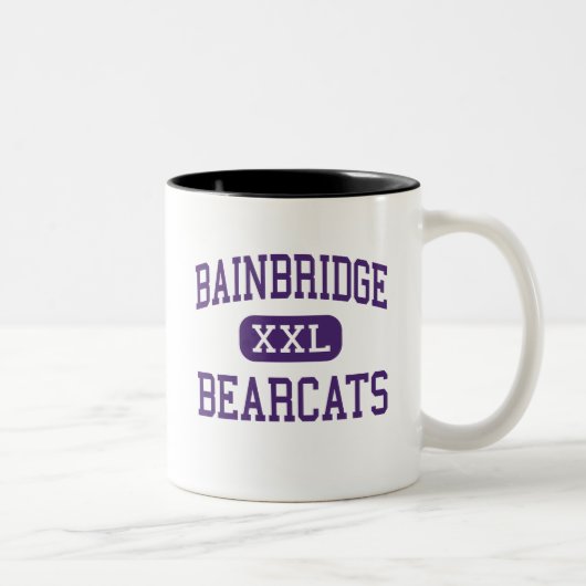 Bainbridge - Bearcats - Bainbridge Georgia Tweekleurige Koffiemok (Rechts)