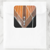 Bainbridge Island Houten Boot Festival Vierkante Sticker (Tas)