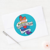 Bainbridge Island LGBT Pride-Stickers Ronde Sticker (Envelop)