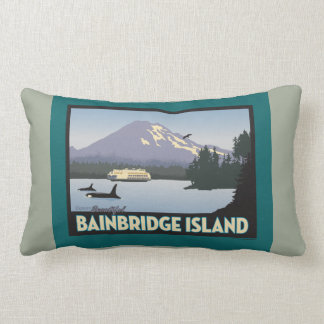 Bainbridge Island Retrostyled Poster Art Kussen