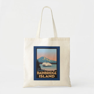 Bainbridge Island Retrostyled Poster Art Tas