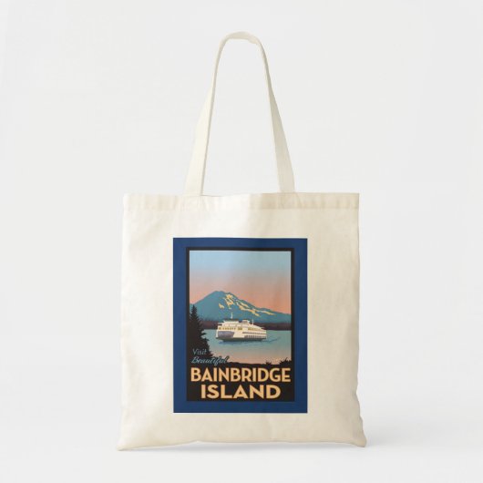 Bainbridge Island Retrostyled Poster Art Tas (Voorkant)