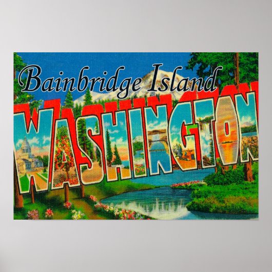 Bainbridge Island, Washington Poster (Voorkant)