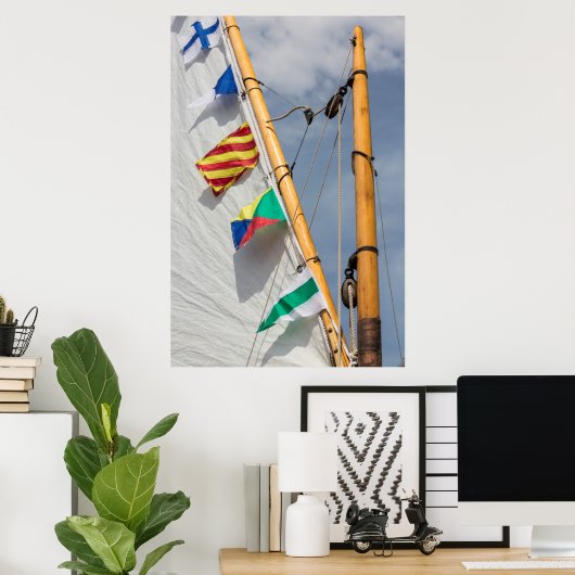 Bainbridge Island Wooden Boat Festival 3 Poster (Thuiskantoor)