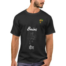 "Bains Legacy: Punjabi T-shirt met Logo"