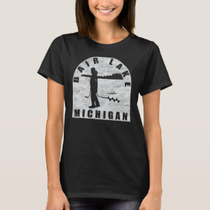 Bair Lake Ice Vissen Michigan T-shirt