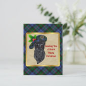 Baird Clan Badge & Tartan Christmas Briefkaart (Staand voorkant)