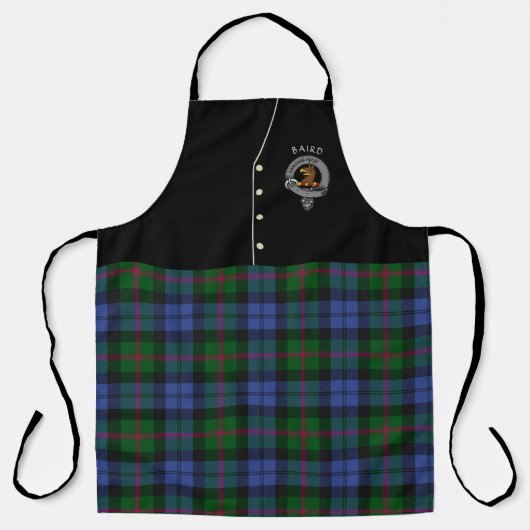 Baird Clan Badge & Tartan Kilt Schort (Voorkant)