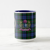 Baird Clan Badge & Tartan Mok (Midden)