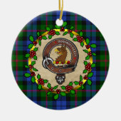 Baird Clan Badge & Tartan Persoonlijke mas Keramisch Ornament (Voorkant)