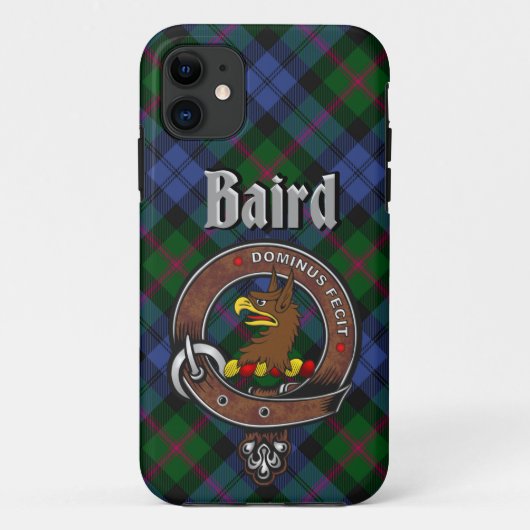 Baird Clan Badge & Tartan Phone Case (Achterkant)