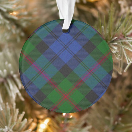 Baird Clan Hoogland Familie Plaid Ornament (Boom)