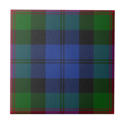 Baird Clan Jacht Tartan Plaid Patroon Tegeltje (Voorkant)