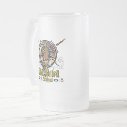 Baird Crest Badge Matglas Bierpul (Voorkant links)