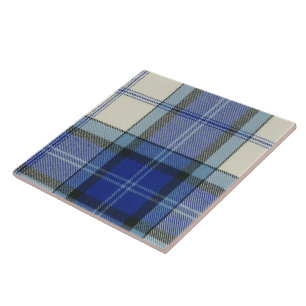 Baird Dress Blue Tartan Pset Tile Tegeltje