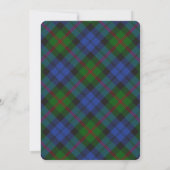 Baird Dress Clan Tartan Scottish Plaid Kaart (Achterkant)