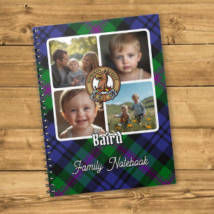 Baird familie foto collage notitieboek
