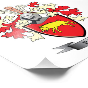 Baird Family Crest Coat of Arms Foto Afdruk