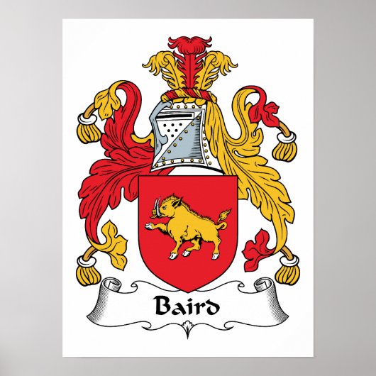 Baird Family Crest Poster (Voorkant)