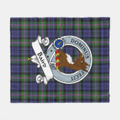 Baird Modern Clan Badge Tartan Pset Fleece Deken (Voorkant (Horizontaal))