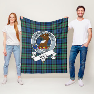 Baird Oude Clan Badge Tartan Schotlandse ruit Fleece Deken