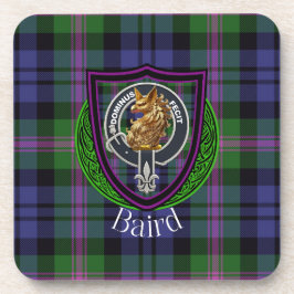 Baird Schotse Clan Tartan & Crest Bier Onderzetter