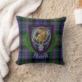 Baird Schotse Clan Tartan & Crest Kussen (Deken)
