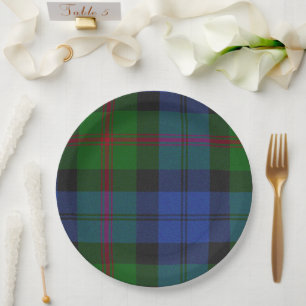 Baird Schotse Clan Tartan Schotse Plaid Patroon Papieren Bordje