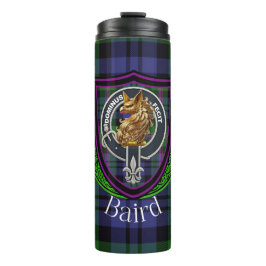 Baird Schotse Clan Tartan & Wapen Thermosbeker