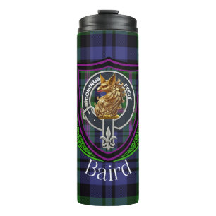 Baird Schotse Clan Tartan & Wapen Thermosbeker