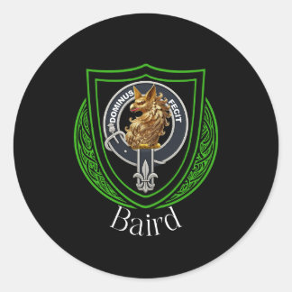 Baird Scottish Clan Crest Ronde Sticker