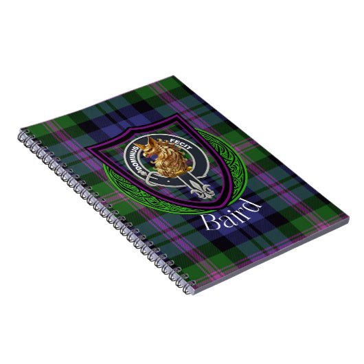 Baird Scottish Clan Tartan & Crest Notitieboek (Rechterzijde)