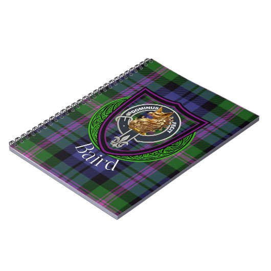 Baird Scottish Clan Tartan & Crest Notitieboek (Linkerzijde)