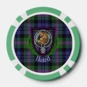 Baird Scottish Clan Tartan & Crest Poker Chips (Achterkant)