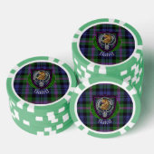 Baird Scottish Clan Tartan & Crest Poker Chips (Opstapeling)