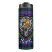 Baird Scottish Clan Tartan & Crest Thermosbeker (Voorkant)