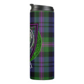 Baird Scottish Clan Tartan & Crest Thermosbeker (Geroteerd rechts)