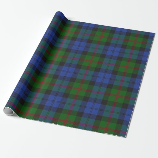Baird Scottish Clan Tartan Pset Pattern Cadeaupapier (Uitgerold)