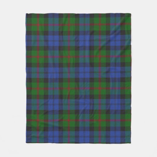 Baird Scottish Clan Tartan Pset Pattern Fleece Deken (Voorkant)