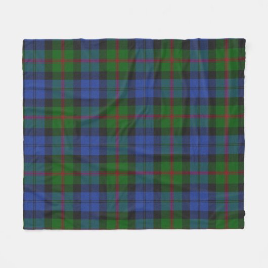 Baird Scottish Clan Tartan Pset Pattern Fleece Deken (Voorkant (Horizontaal))