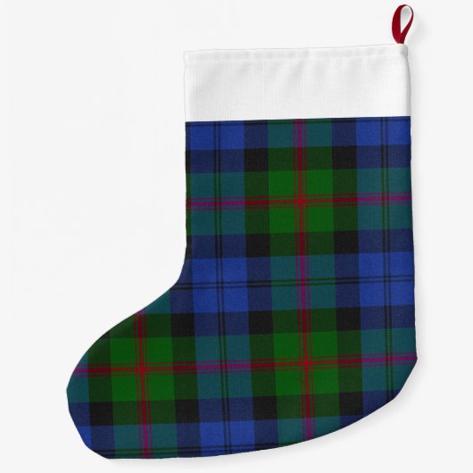 Baird Scottish Clan Tartan Pset Pattern Grote Kerstsok (Achterkant)