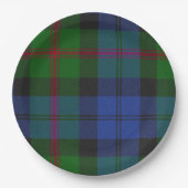 Baird Scottish Clan Tartan Pset Pattern Papieren Bordje (Voorkant)