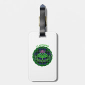 Baird Scottish Tartan Celtic Thistle Bagagelabel (Achterkant verticaal)