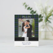 Baird Tartan Wedding Dank u Briefkaart (Staand voorkant)