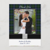 Baird Tartan Wedding Dank u Briefkaart (Voorkant)
