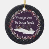 Baird Weathered Original Scottish Tartan Keramisch Ornament (Voorkant)