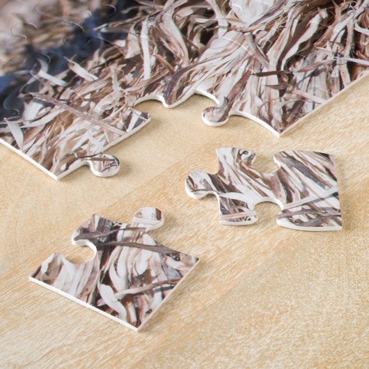 Baird's Sandpiper op het strand Legpuzzel (Zijkant)