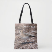 Baird's Sandpiper Shorebird op het strand Tote Bag (Voorkant)