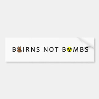 BAIRNS NIET BOMBS BUMPERSTICKER